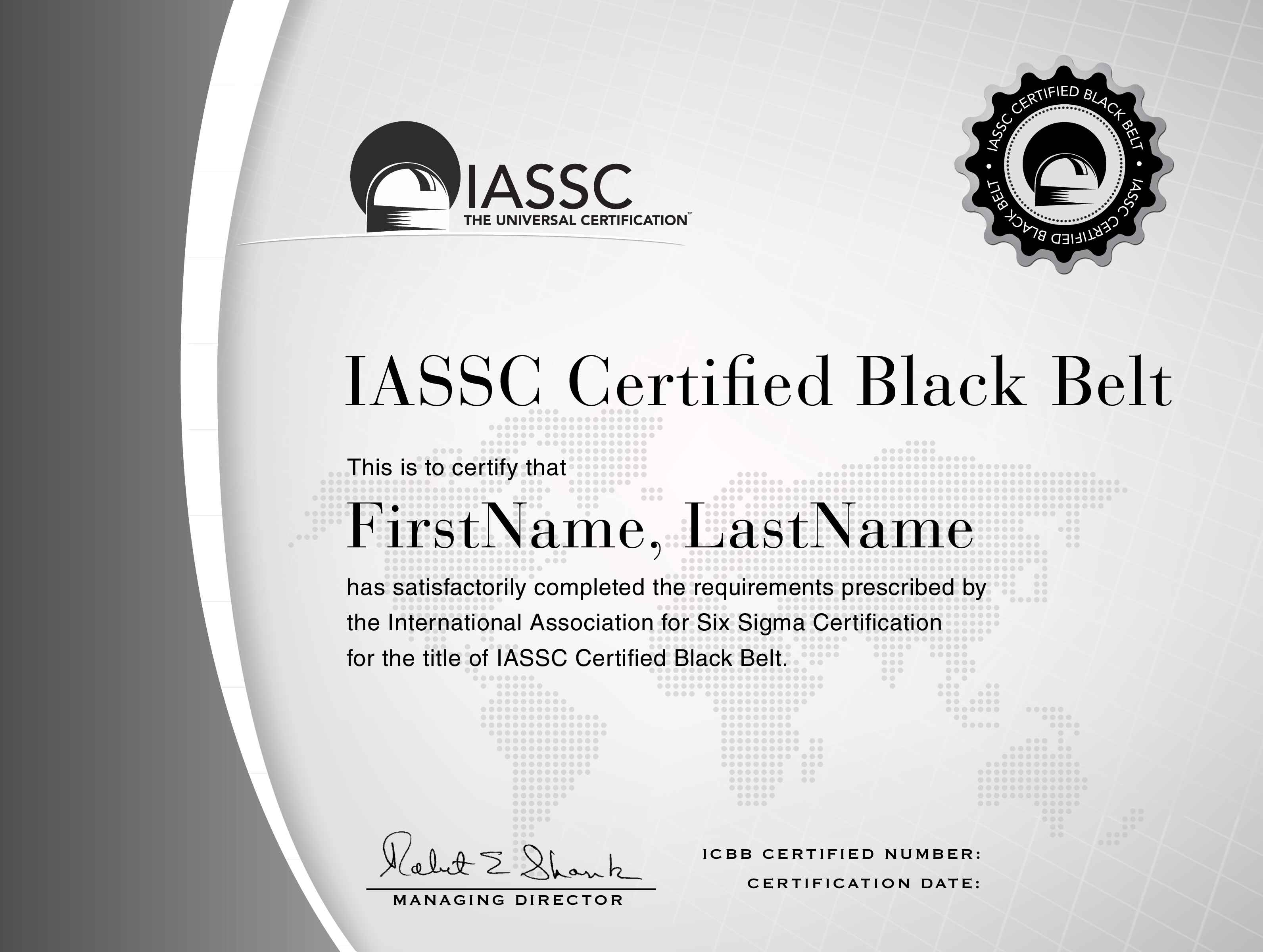 IASSC Lean Six Sigma Black Belt Certification | International