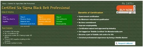 Certified Six Sigma Black Belt Professional in Netaji Subhash Place