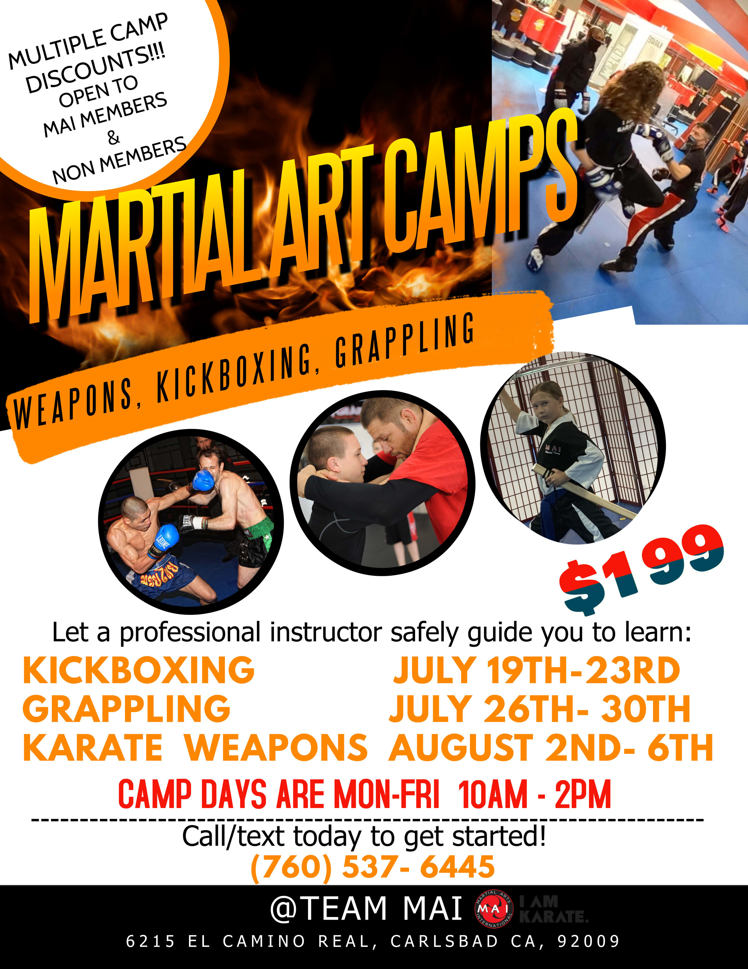 MARTIAL ARTS CAMPS