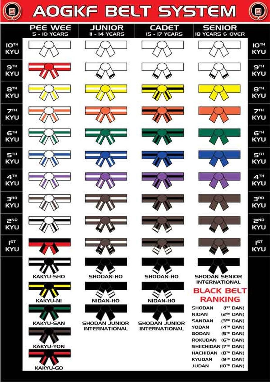 Goju Ryu Belt Ranking System - SYSTEMSD