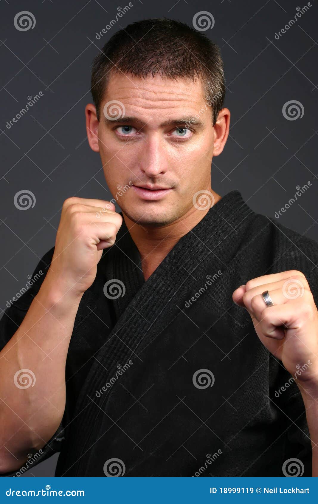 Focused Karate Teacher