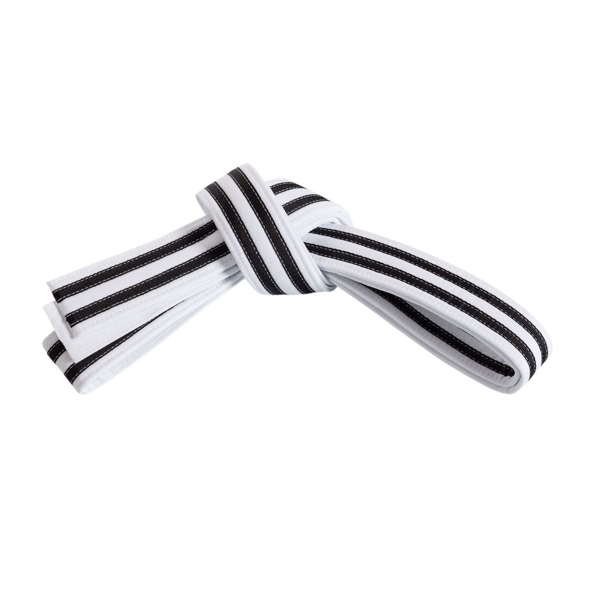 Double Stripe White Belt