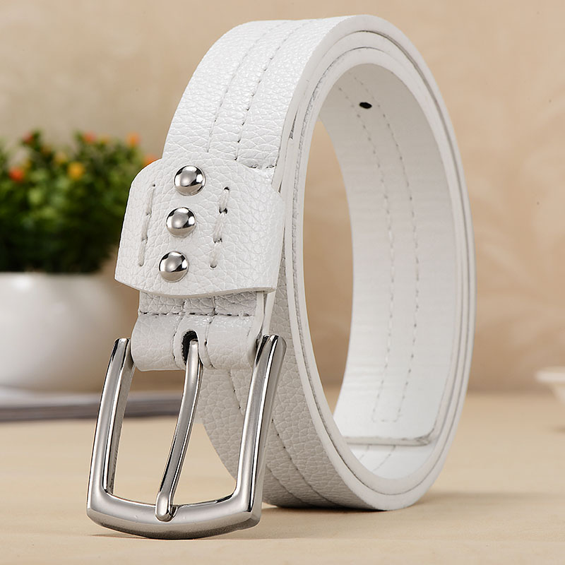 Fashion decoration women's white all match belt belt for women brand