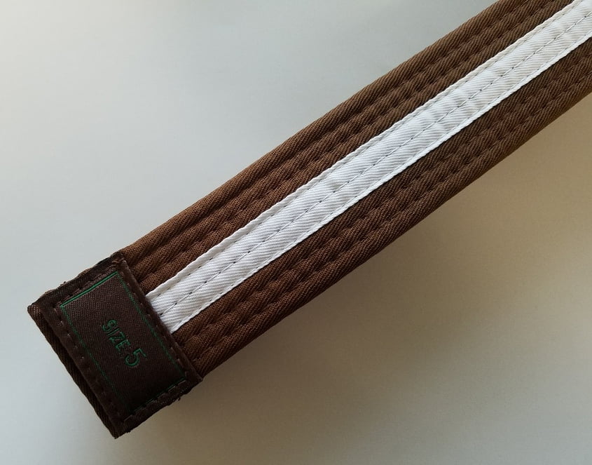 BMA Distribution - Brown with White Stripe Karate Belt Taekwondo Belts