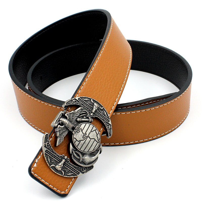 Belt Men Casual Split Leather Belts Women Black White Genuine Leather