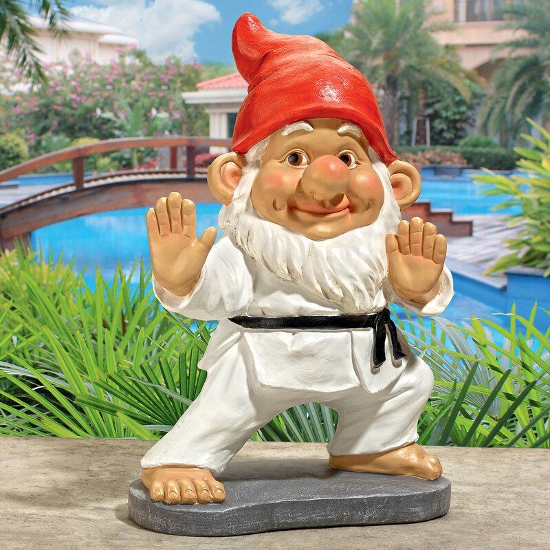 Design Toscano Karate Kobi Martial Arts Garden Gnome Statue & Reviews