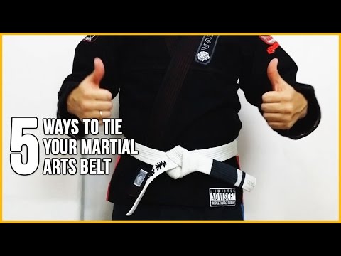 5 Different Ways to Tie Your Judo/BJJ/Karate Martial Arts Belt - YouTube