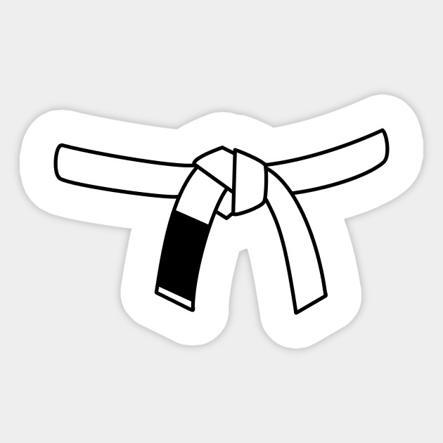 Brazilian Jiu Jitsu (BJJ) White Belt - Bjj - Sticker | TeePublic