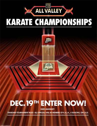 All Valley Karate Tournament Poster – Dave's Geeky Ideas