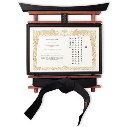 Martial Arts Belt Display with Certificate - Kataaro | Martial arts