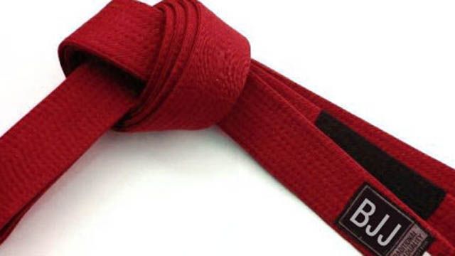 The red belt, presented at the 9th and 10th degrees, has been earned by