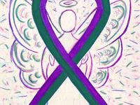 270 Best Purple and Green Awareness Ribbon images in 2020 | Awareness