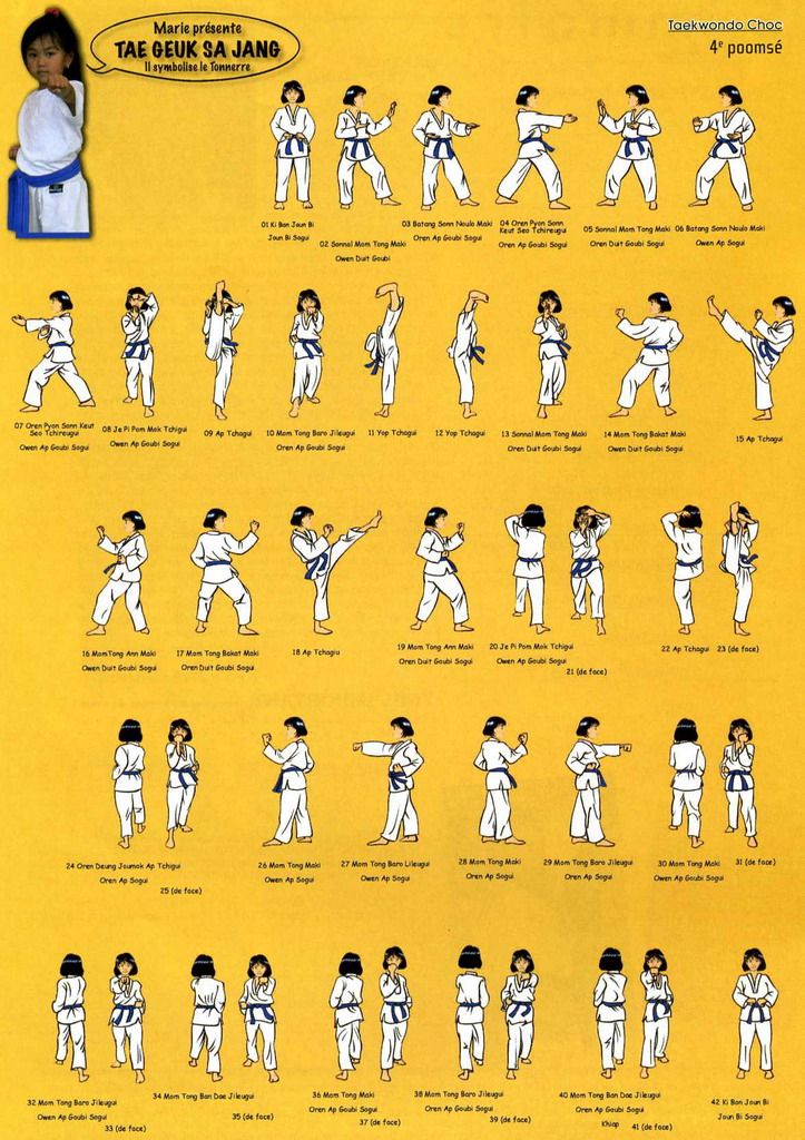 Diagramme poomse | Taekwondo formas, Tecnicas de taekwondo, Imagenes de