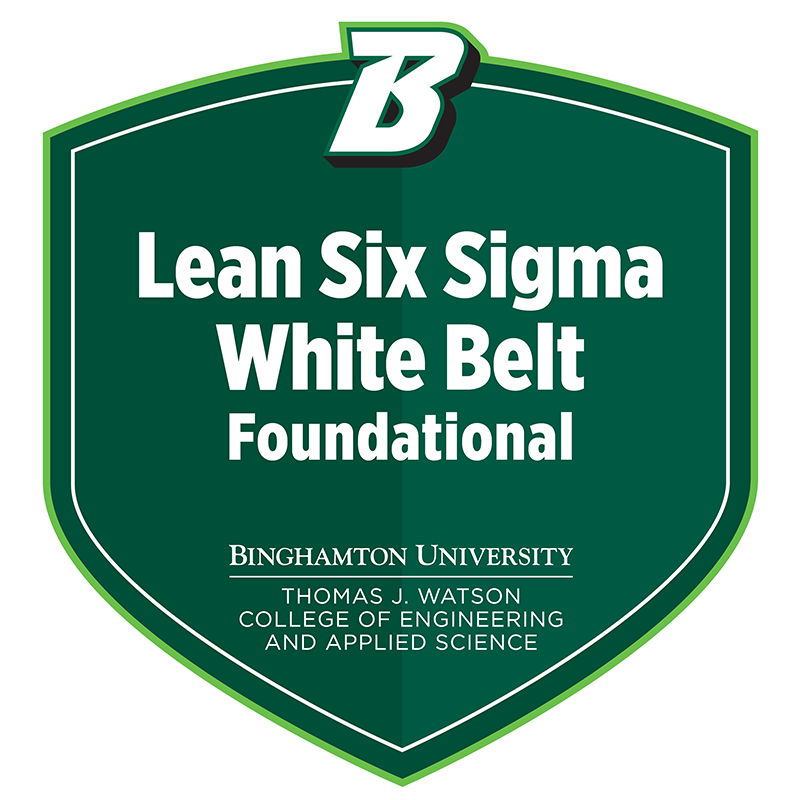 Lean Six Sigma White Belt - Credly