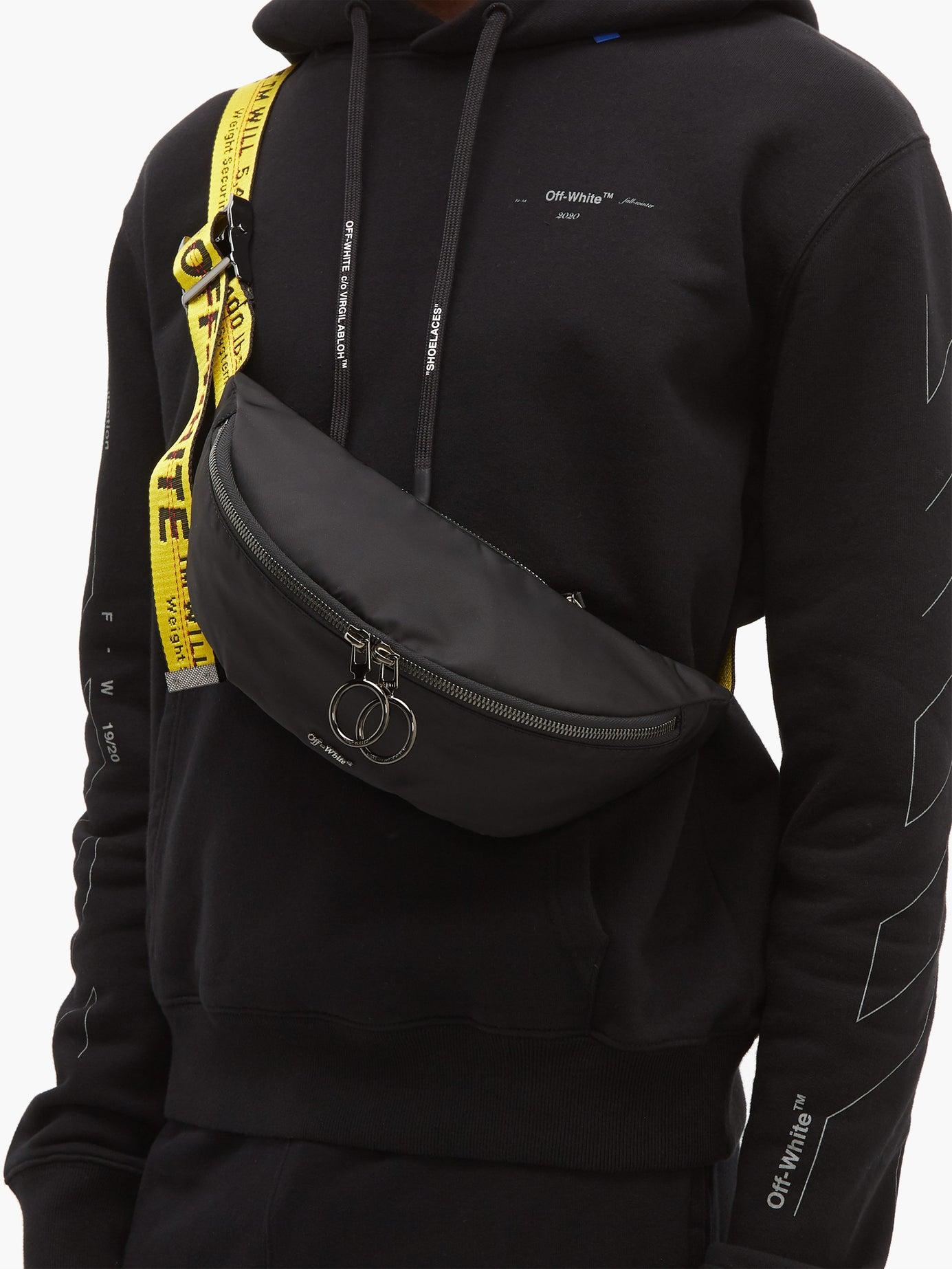 Off-White c/o Virgil Abloh Synthetic Industrial Strap Belt Bag in Black