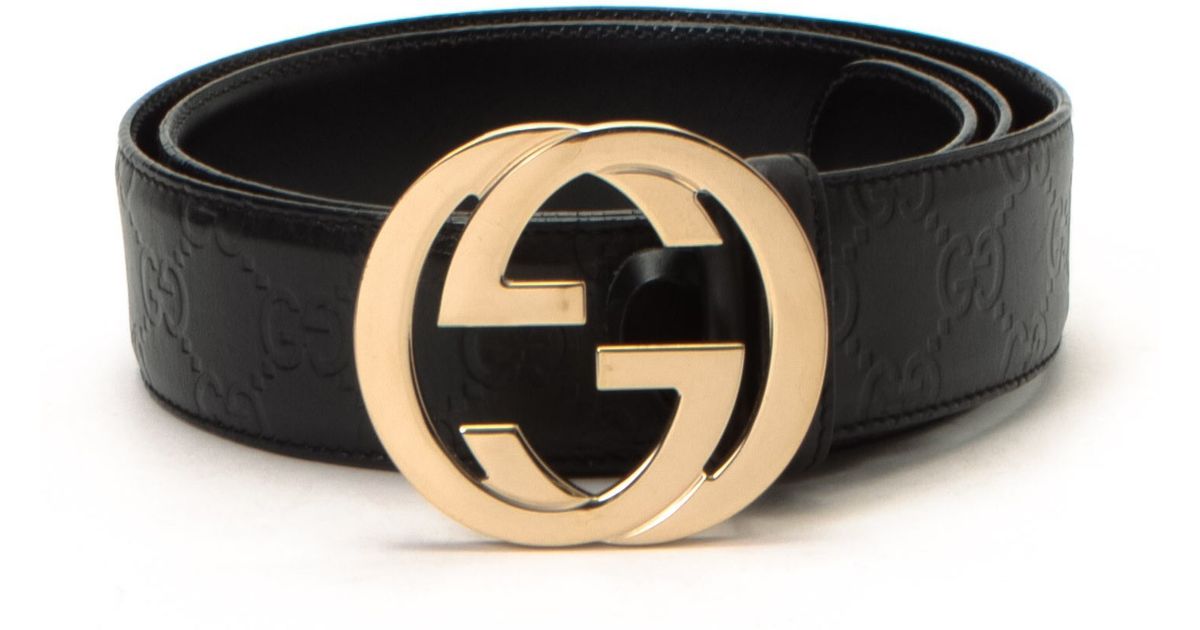 Gucci Belt - Vintage in Black - Lyst