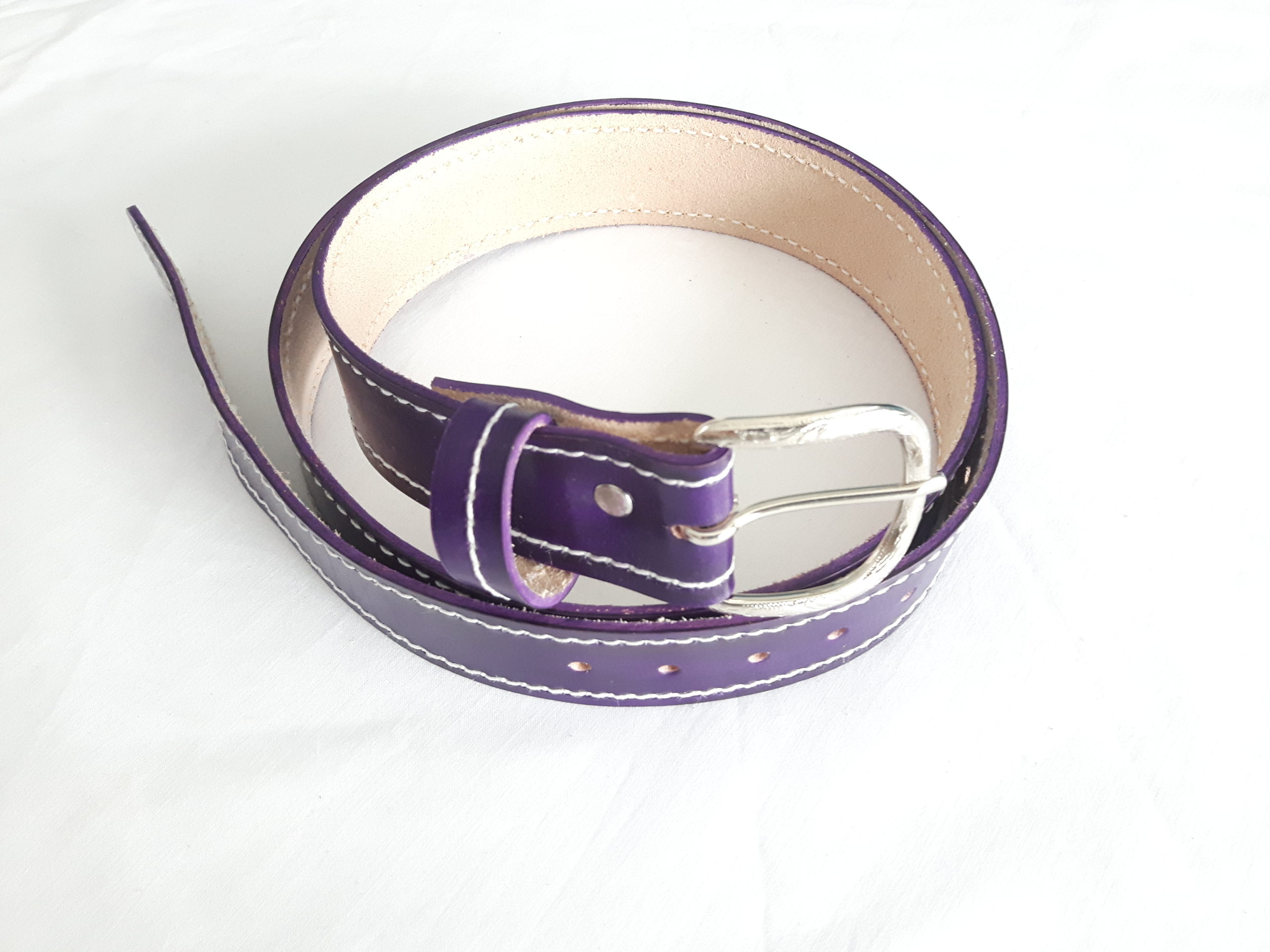 Purple Leather Belt | Enlight Designs