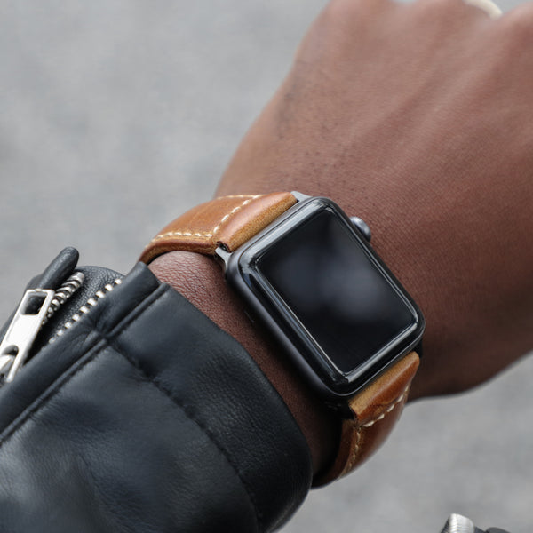 Confidens: Tan - Our Premium Brown Leather Apple Watch Band – Strapa