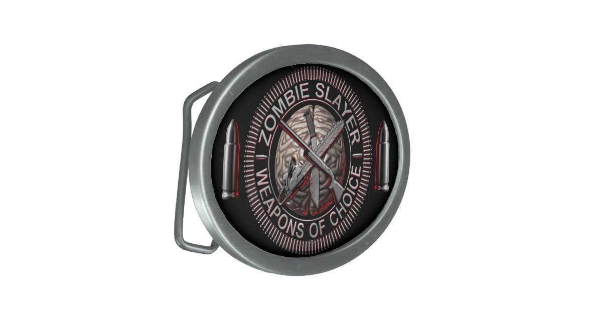 Zombie Slayer Belt Buckles | Zazzle