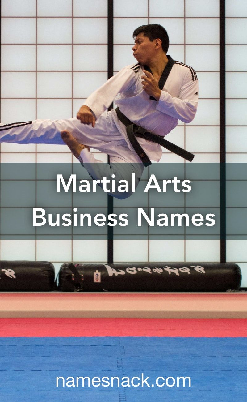 Martial Arts Business Names | Martial arts, Art business, Business names