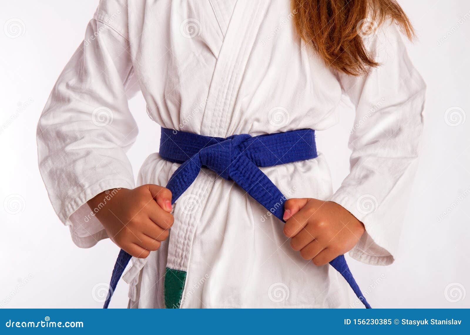 Tie karate belt stock image. Image of aikido, taekwondo - 156230385