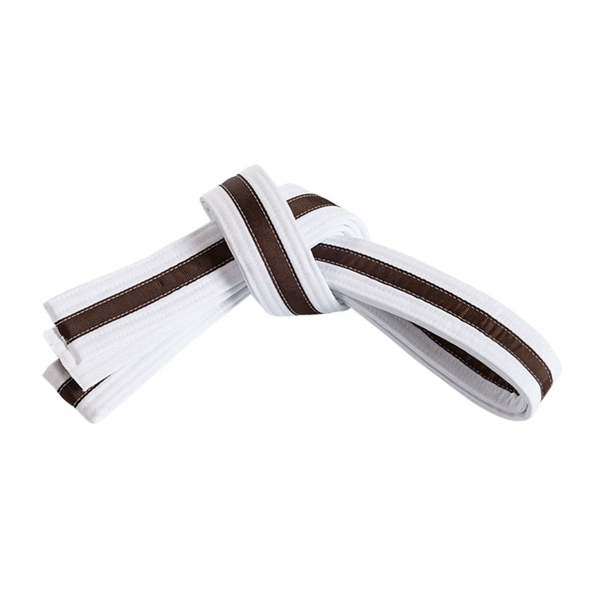 Black Beard Belts - Striped White Martial Arts Karate Taekwondo Belt