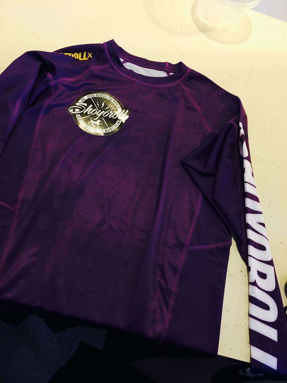 BJJ Purple belt Shoyoroll Rashguard | Long sleeve tshirt men, Mens long