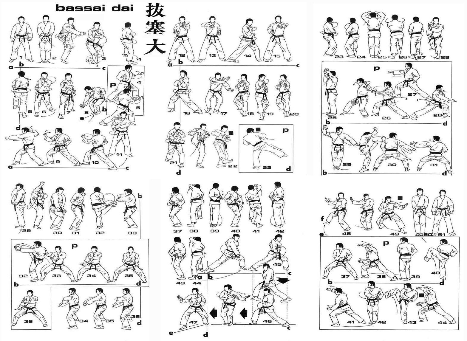 Shorin Ryu Kata Diagrams | Kata Diagrams | Shotokan karate, Karate