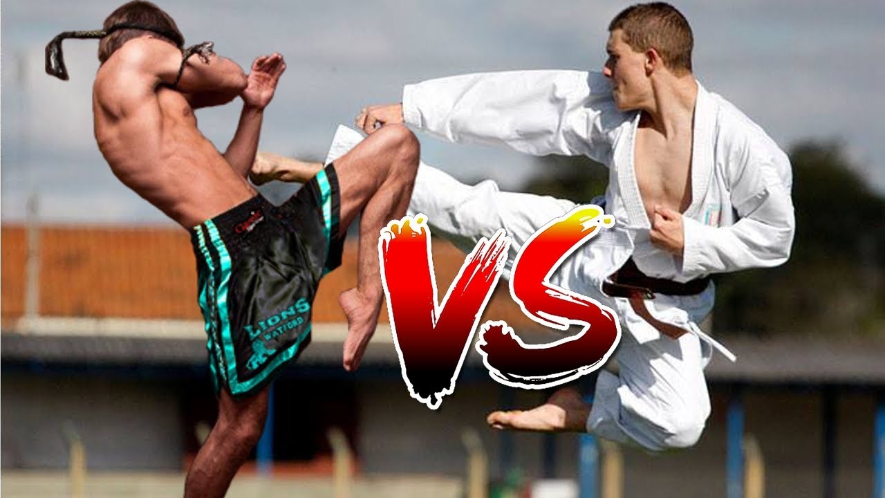 KARATÊ VS MUAY THAI LUTA REAL QUEM VENCE? Kickboxing Tailandês vs