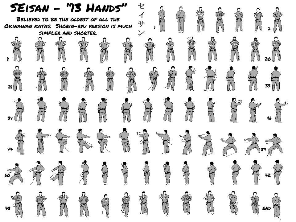 Instructions for Seisan - Kata for Goju-Ryu Karate | Goju ryu karate