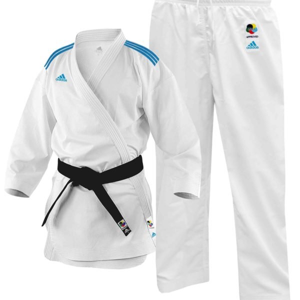 Jual Baju Seragam Pakaian Karate Gi Adidas Adizero Blue Stripe di Lapak